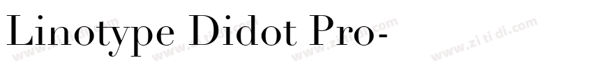 Linotype Didot Pro字体转换